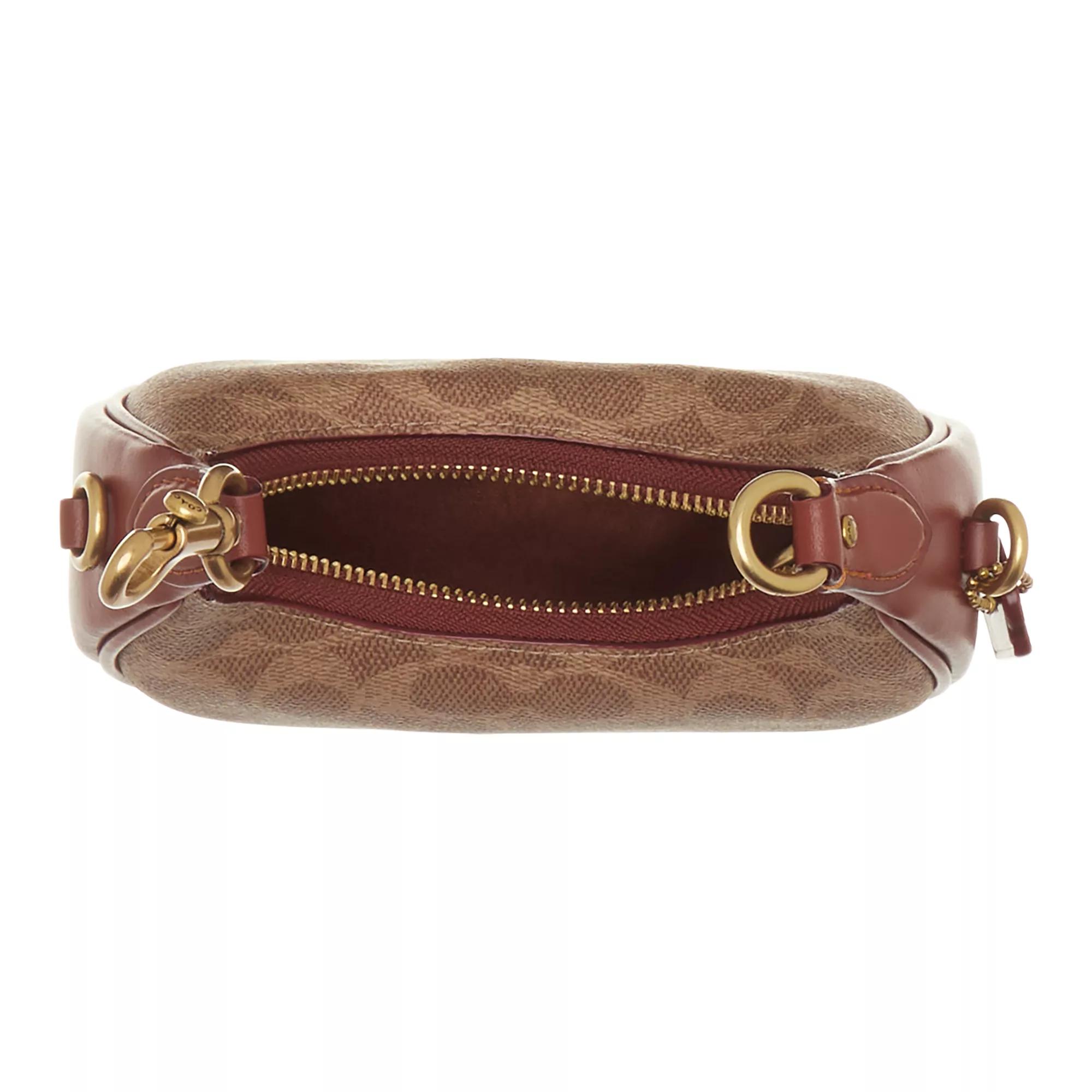 Coach Coated Canvas Signature Jonie Bag Tan Rust Minitasche