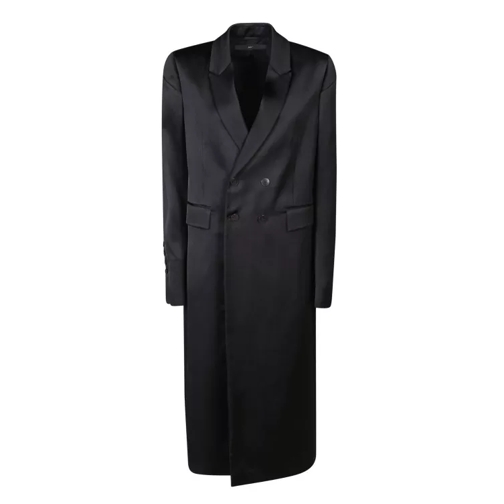 Sapio Double-Breasted Coat Black 