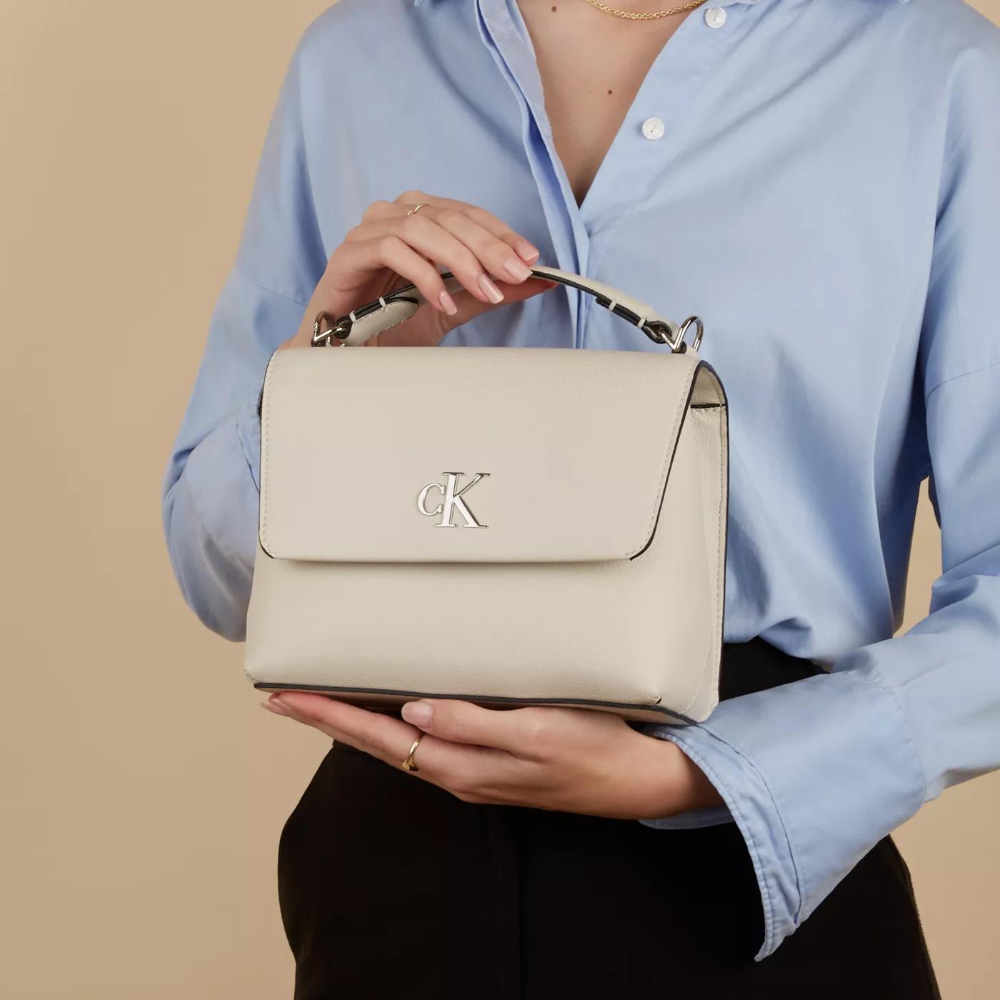 Calvin Klein Crossbody bags Minimal Monogram Weiße Handtasche K60 in wit