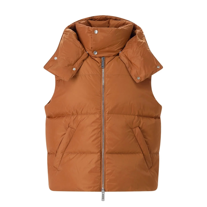 Dsquared2 Übergangsjacke Steppweste mit Daunen orange