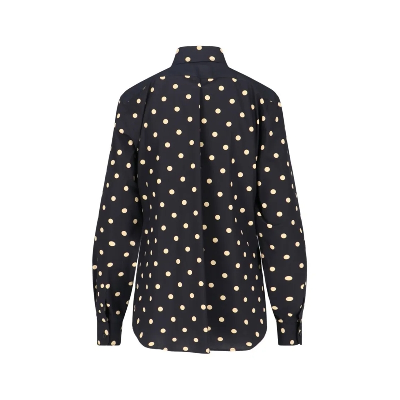 Moschino Hemd Polka-Dot Shirt – Black & Beige Black