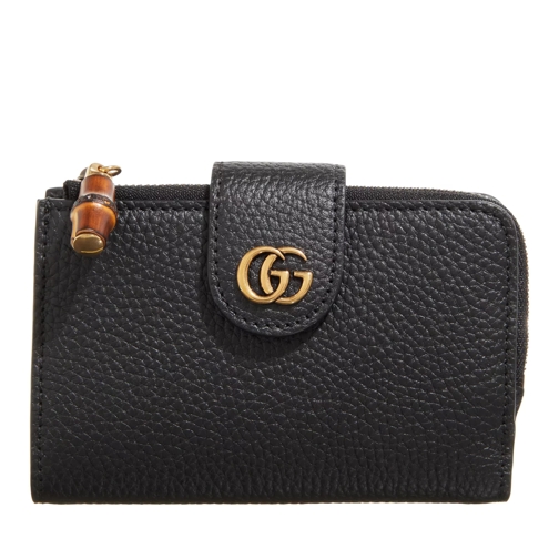 Gucci Puller Piuma Wallet Black Bi-Fold Portemonnaie