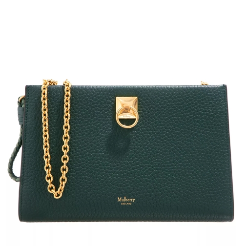 Mulberry Iris Chain Wallet Leather Green Wallet On A Chain