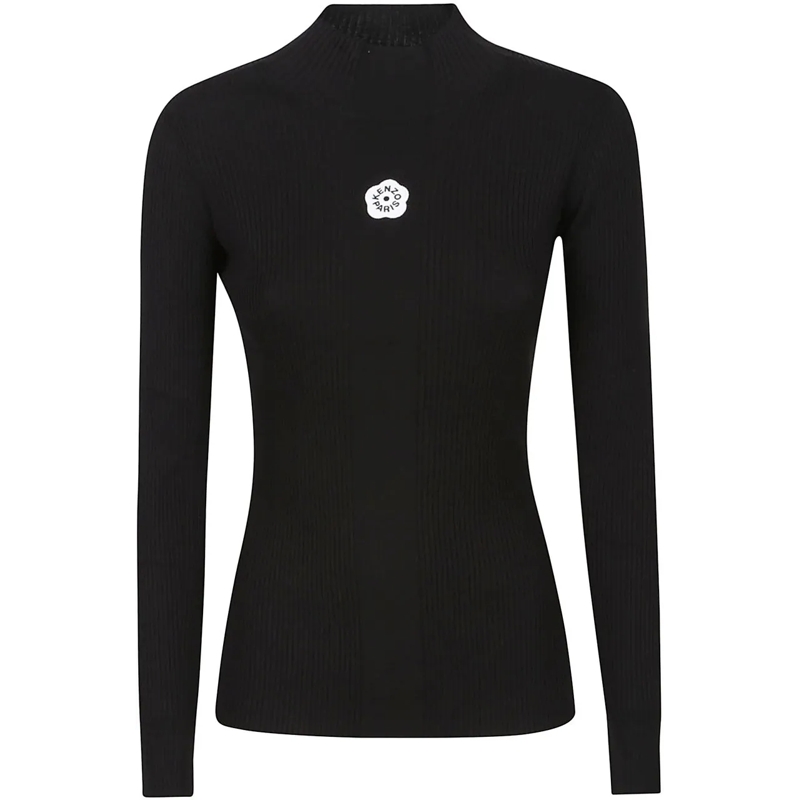 Kenzo Bluse Boke Flower 2.0 Long Sleeve Top Black schwarz