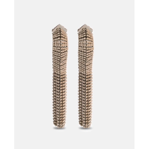 Paco Rabanne Clou d'oreille Rhinestone Drop Earrings With Platinum Finish Gold (Image 3)