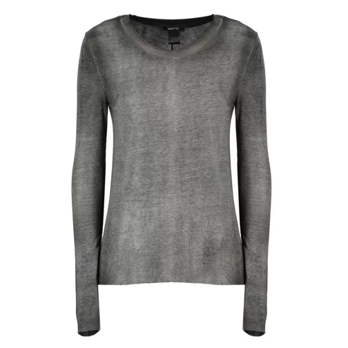 CALIBAN Silk Blend Sweater Grey 