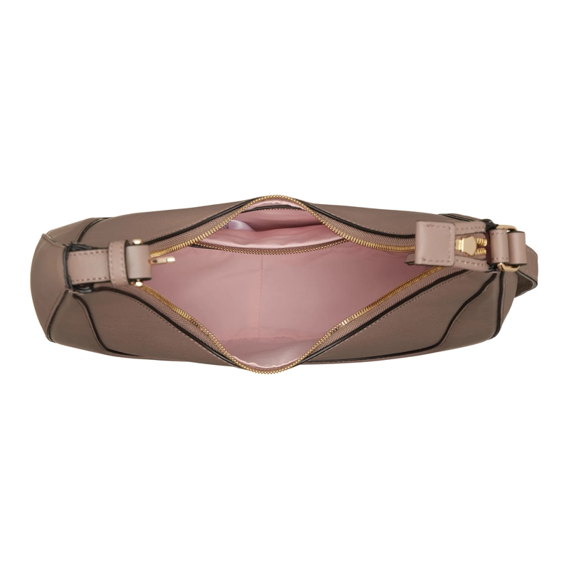 LES VISIONNAIRES Schultertasche Claire Structure Taupe Brown(Image 5)