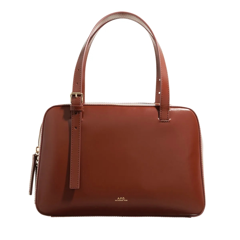 A.P.C. Satchel Sac Virginie Box Cad Hazelnut