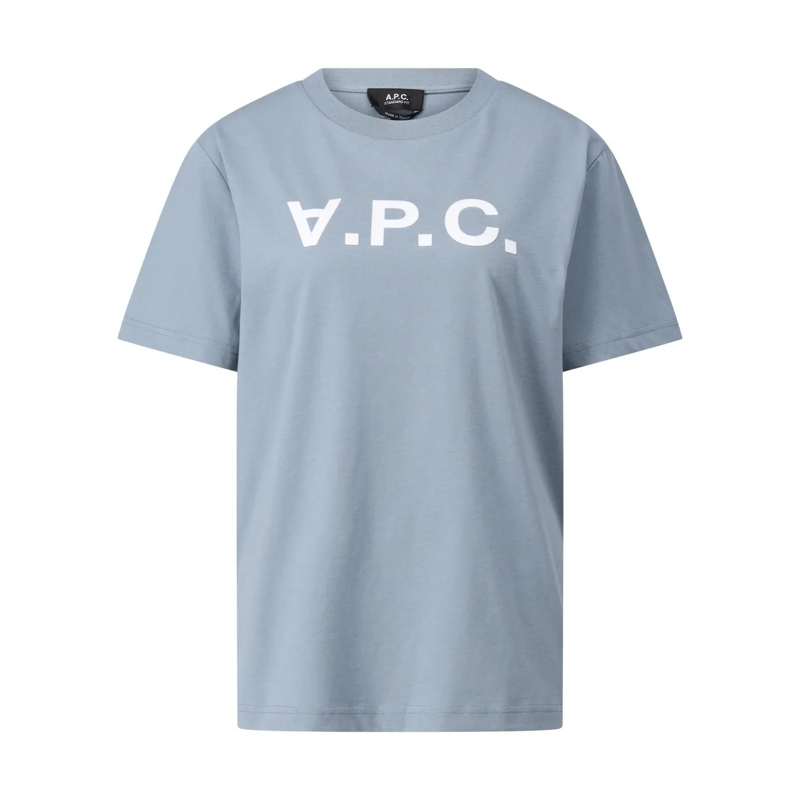 A.P.C. T-Shirt T-Shirt mit Logo Blau