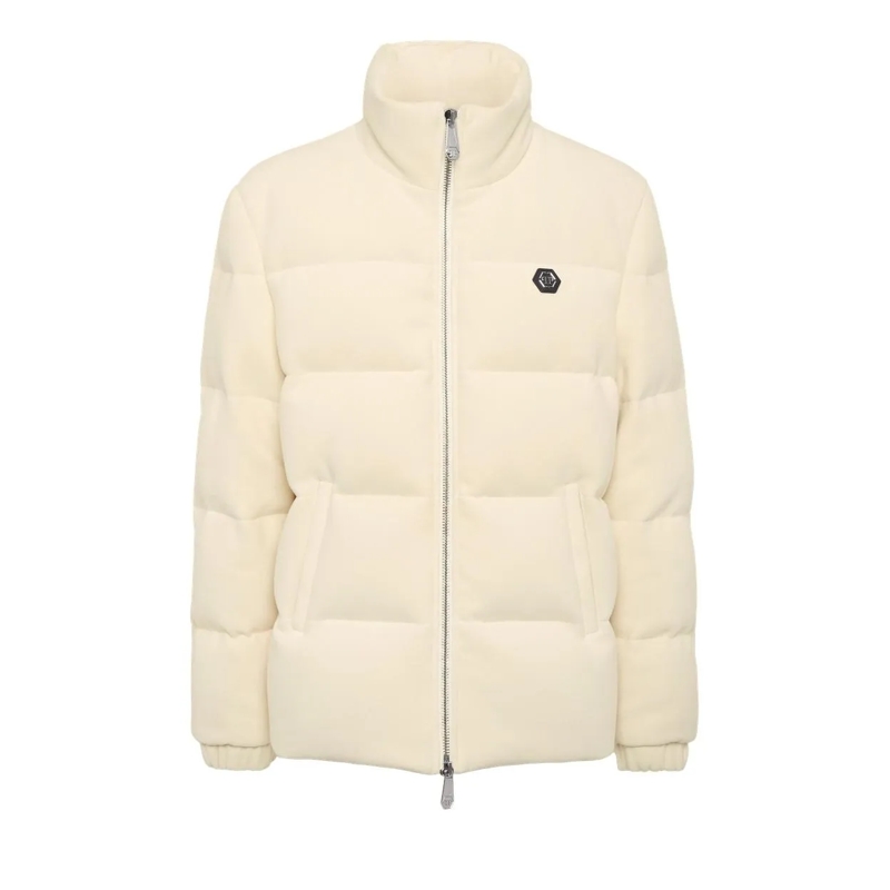 Philipp Plein Übergangsjacke Jacke weiss