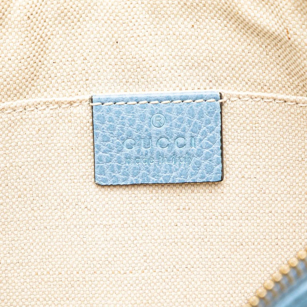 Thumbnail - Gucci Kosmetiktaschen - Large Dollar Calfskin Swing Pouch - Gr. unisize - in Blau - für Damen
