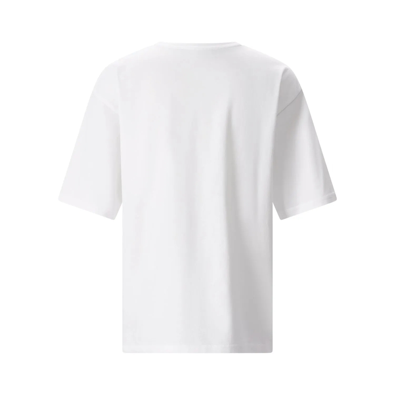 Sportmax T-shirt Crewneck T-Shirt With Chest Print White(Image 3)