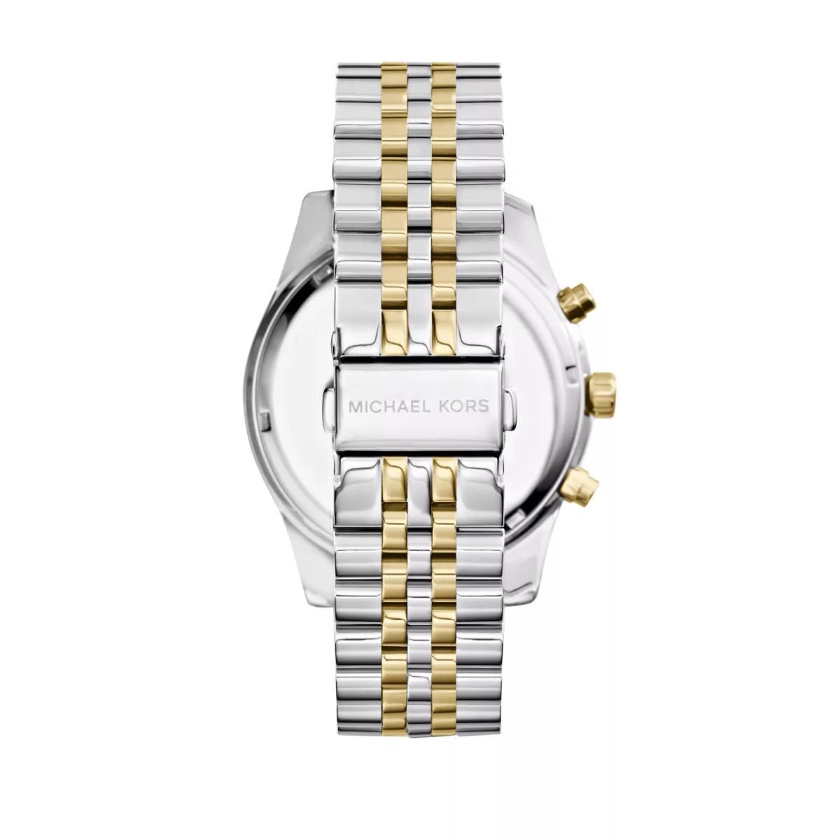 MK8344 Lexington Watch Silver and Gold Tone Chronograph