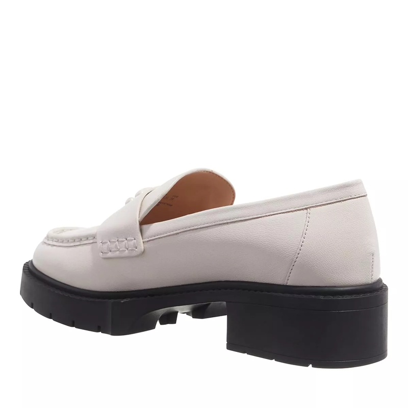 Coach Loafer Leah Leather Loafer Chalk(Image 3)