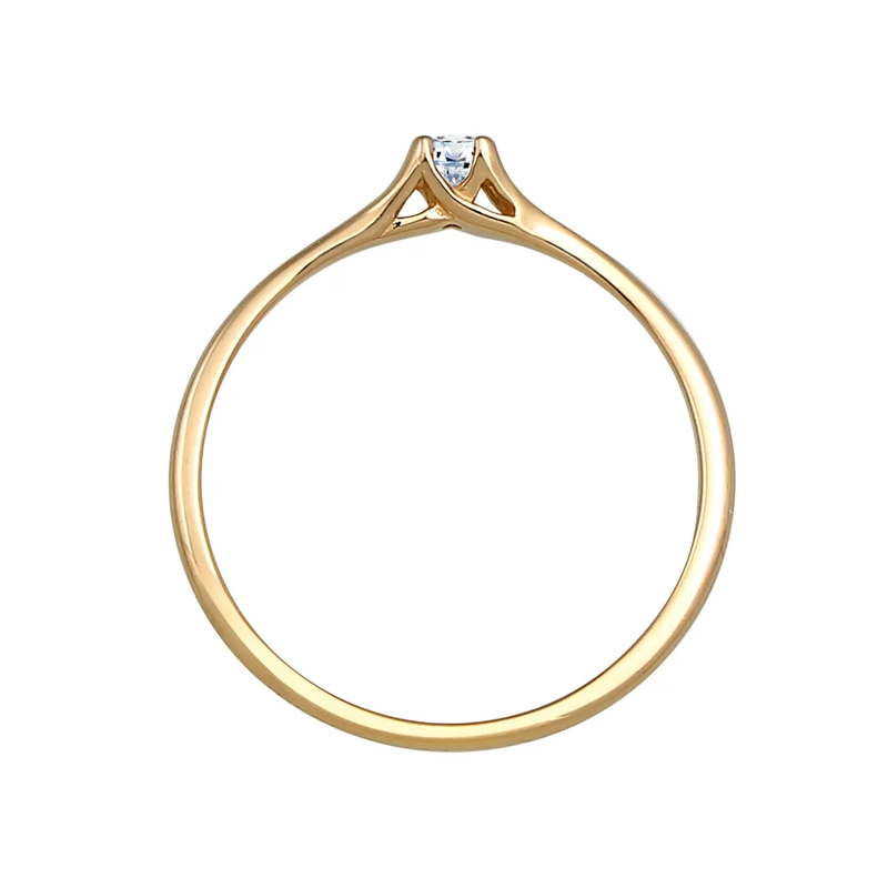 Elli Diamantring Ring Verlobung Vintage Diamant (0.06 ct.) 585 Gelb gold(Image 3)