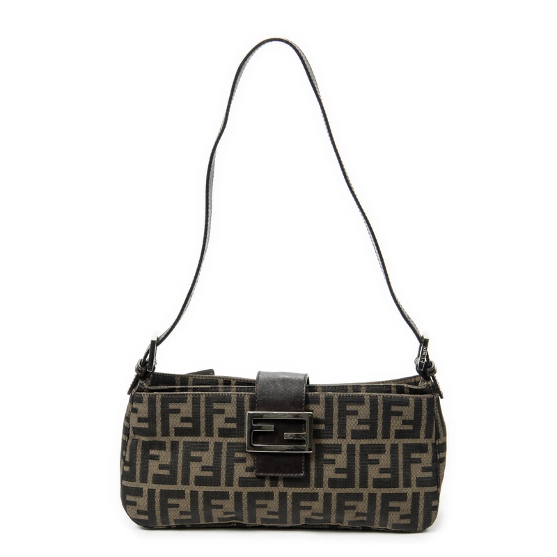 Fendi Crossbody Bag Rectangular Shoulder Tote braun