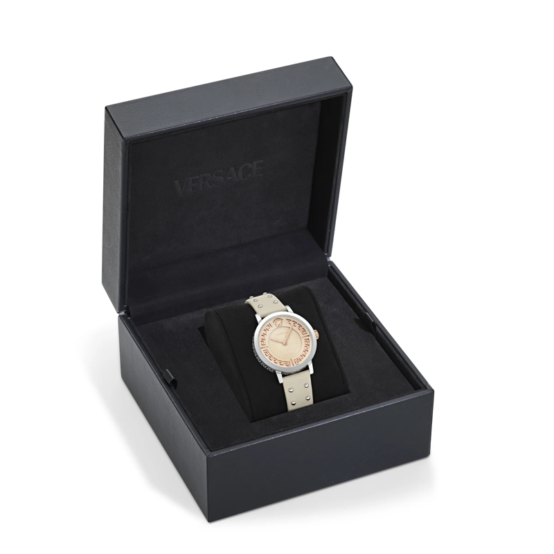 Versace Quarzuhr Quarz Analog Uhr Greca Fortuna (Wc-0A) weiss(Image 4)