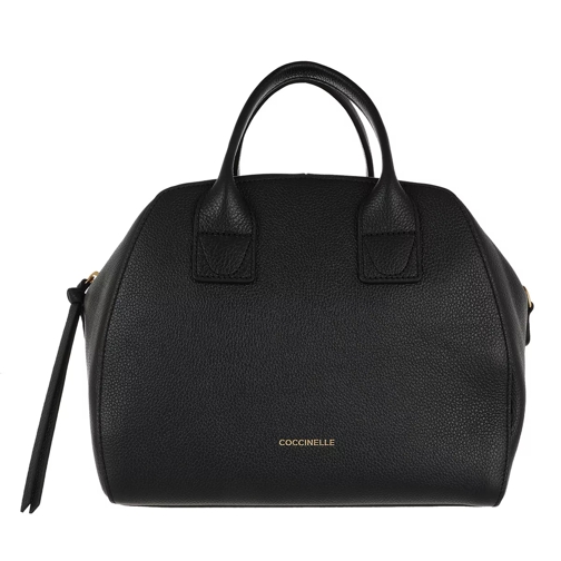 Coccinelle Concrete Journal Handbag Bottalatino Leather  Noir Bowling Bag