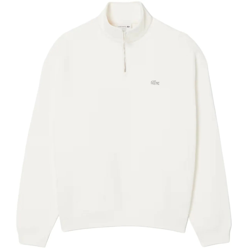 Lacoste  Heavy Fleece Zipper Sweatshirt weiß