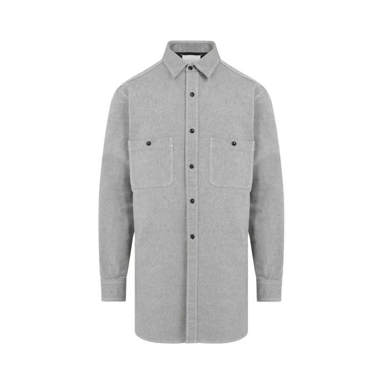 Maison Margiela - Caviar Grey Cotton Shirt - Größe 40 - gray