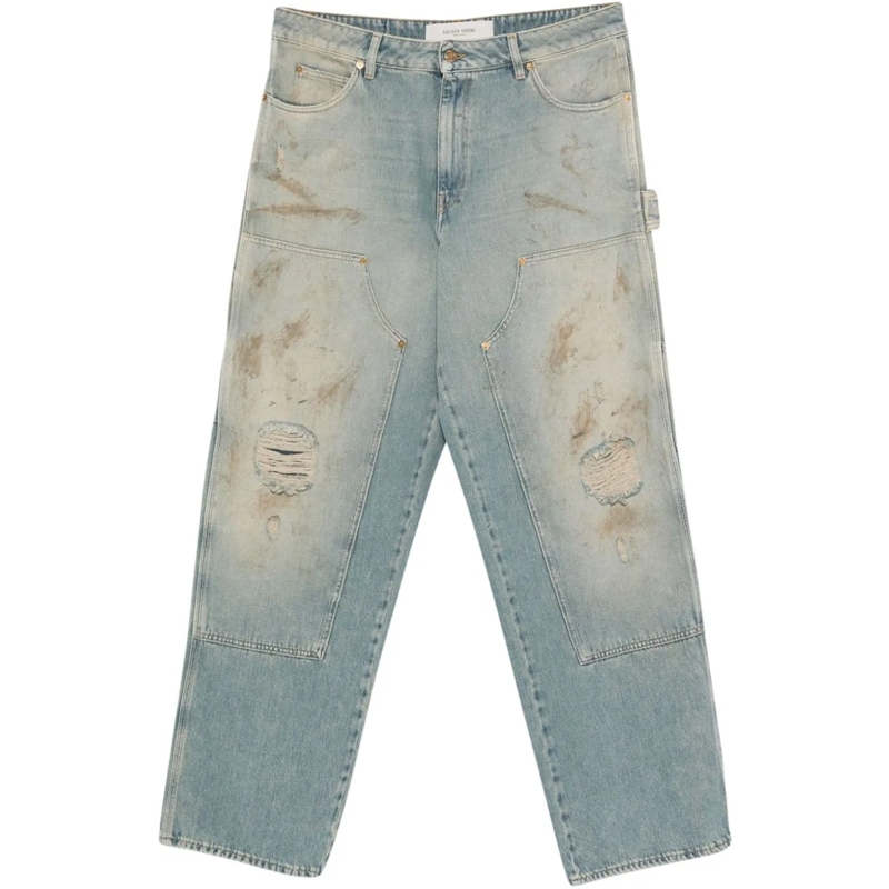 Golden Goose Jeans à jambe droite Jeans Clear Blue blau