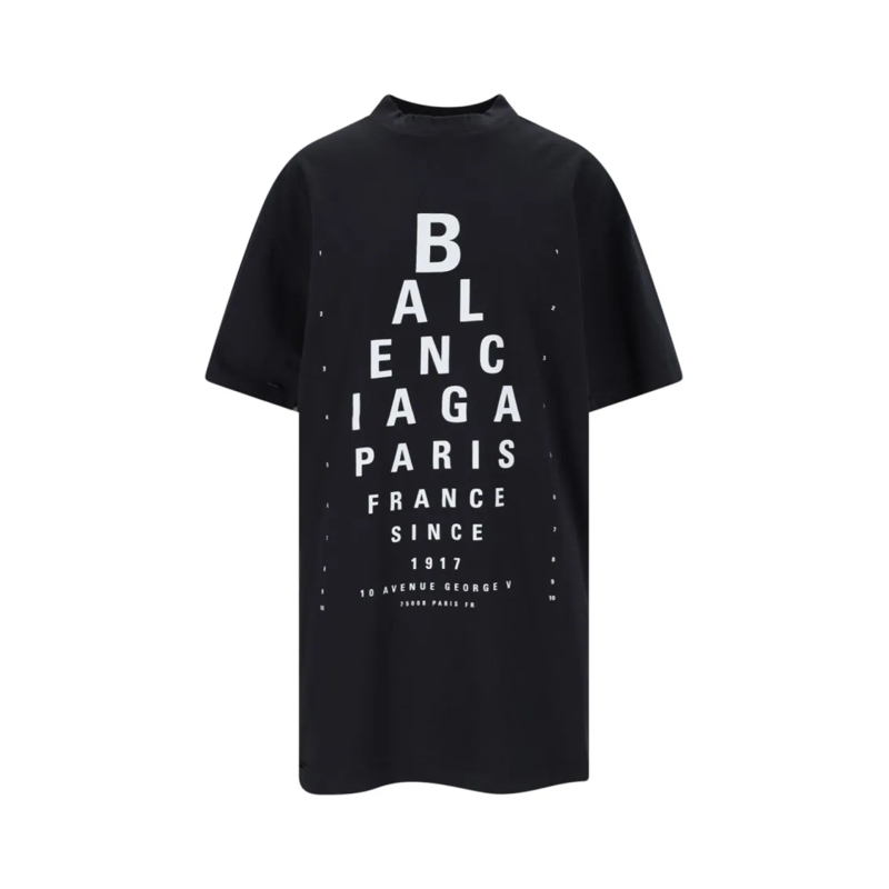 Balenciaga T-shirt "Optical" T-Shirt – Black Black