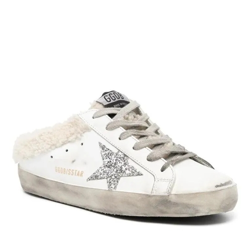 Golden Goose Super-Star Sabot Shearling-Lined Sneakers White sneaker basse