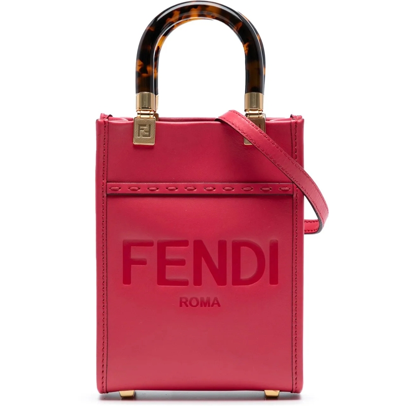 Fendi Sac à bandoulière Mini Sunshine Shopper Tote rose