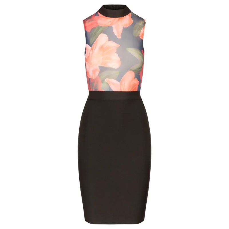 Kraimod Abendkleid Bandagekleid rot