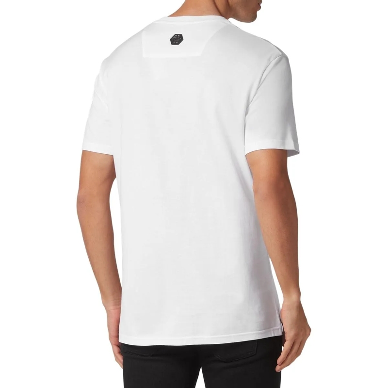 Philipp Plein T-Shirt T-Shirt Skull Mit Schmucksteinen weiss(Image 3)