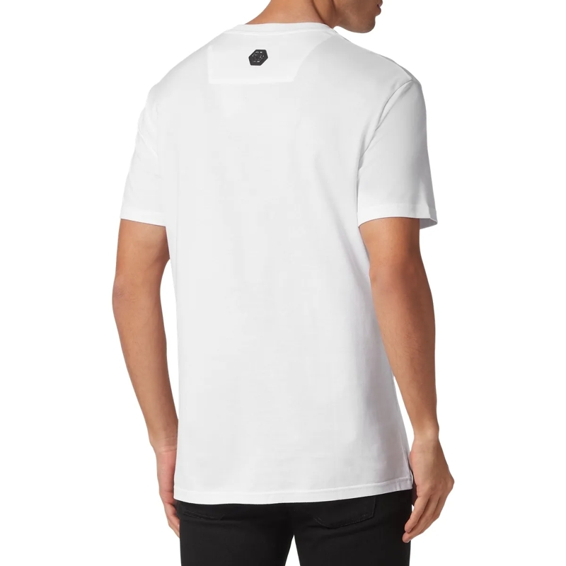 Philipp Plein T-Shirt T-Shirt Skull Mit Schmucksteinen weiss(Image 2)