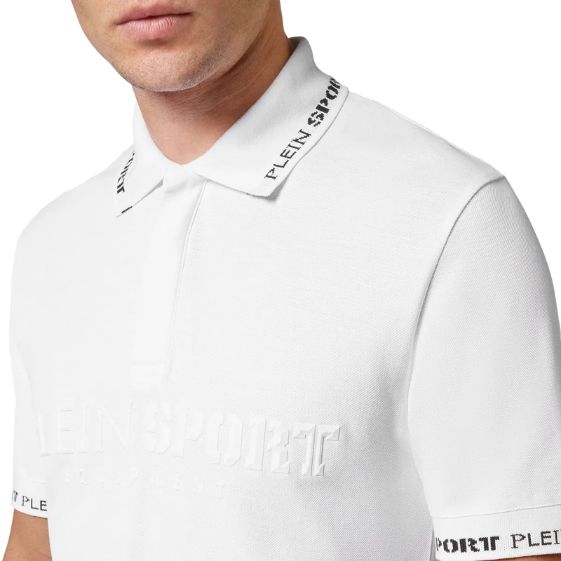 Plein Sport Top Poloshirt Statement weiss(Image 5)