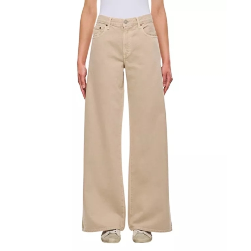 Agolde Clara Denim Pants Neutrals 