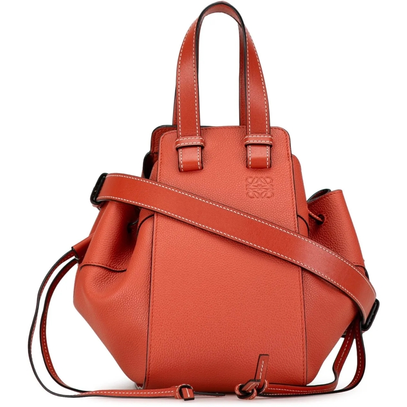 Loewe Fourre-tout Small Leather Hammock Satchel orange