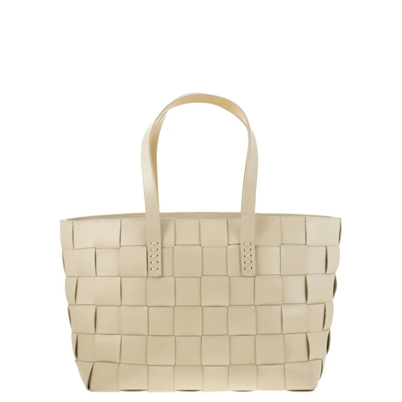 DRAGON DIFFUSION Fourre-tout Japan Tote - Woven Leather Bag Neutrals