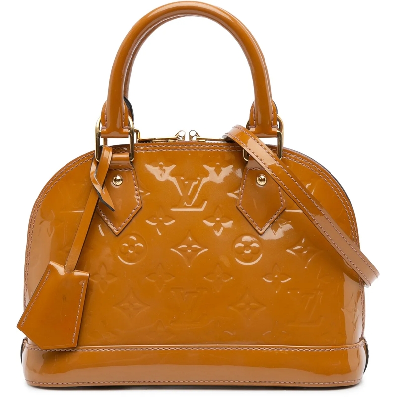 Louis Vuitton Schultertasche Monogram Vernis Alma BB braun