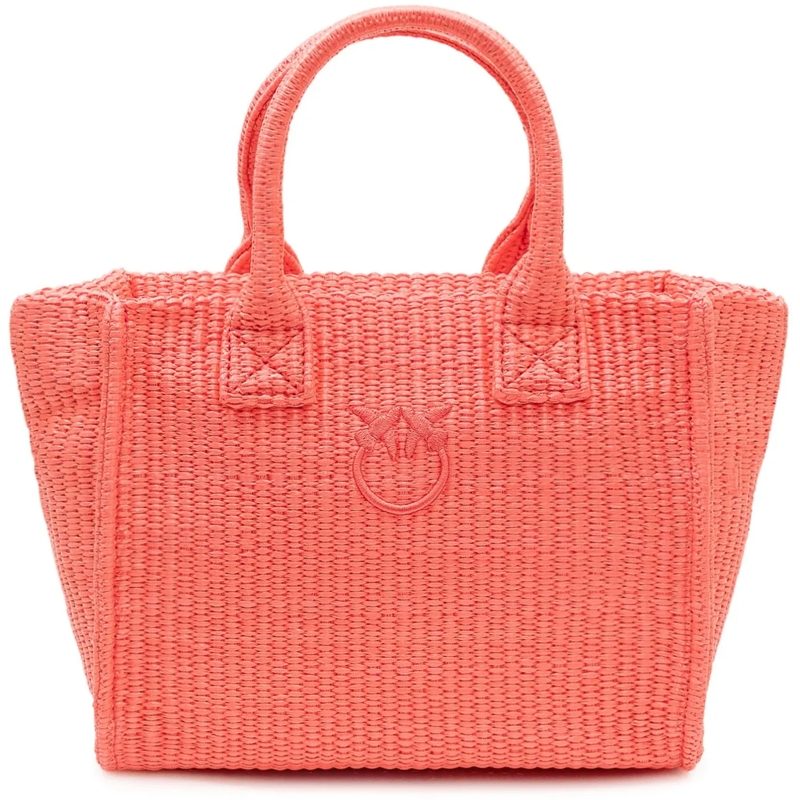Pinko Shopper Borsa Beach Shopper Mini con Manici rose