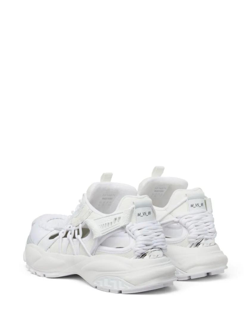 Thumbnail - Versace Low-Top Sneaker - White Panelled Sneakers With Cut-Out - Gr. 37 (EU) - in Weiß - für Damen