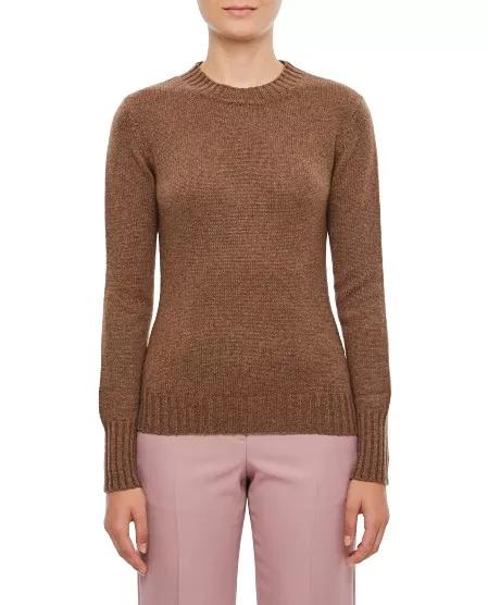 Max Mara - Omelia Crewneck Sweater - Größe L - brown