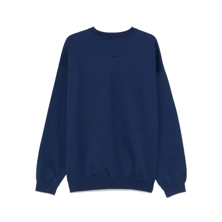 パーカー・フーディ Y-3 Navy Blue Graphic Print Sweatshirt With Bold Logo Y-3 Graphic Hoodie | Shopbop