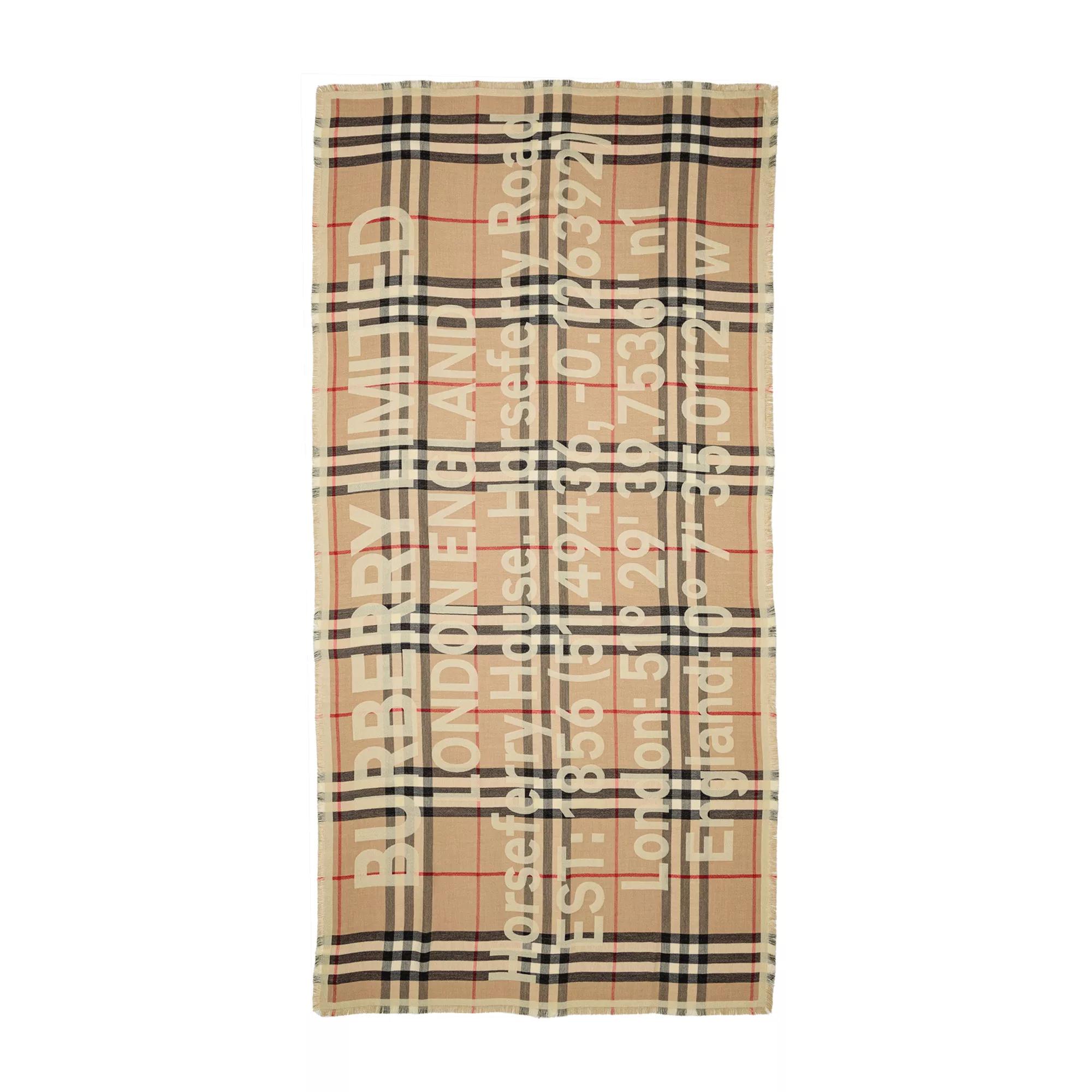 Burberry Tücher & Schals - Scarves - Gr. unisize - in Beige - für Damen