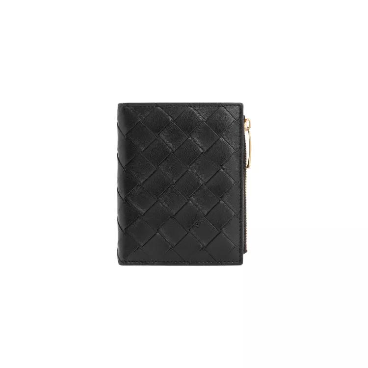 Bottega Veneta Portemonnaie - Bi-Fold Wallet With Zip - Gr. unisize - in Schwarz - für Damen