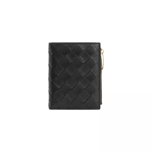 Bottega Veneta Bi-Fold Wallet With Zip Black Bi-Fold Portemonnee