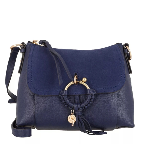 See By Chloé Joan Grained Shoulder Bag Leather Classic Navy Schooltas