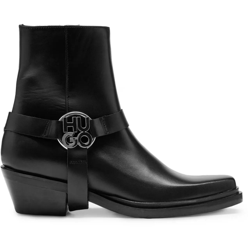 Boss Low-Top-Sneaker Kody Stacked-logo Ankle Boots schwarz