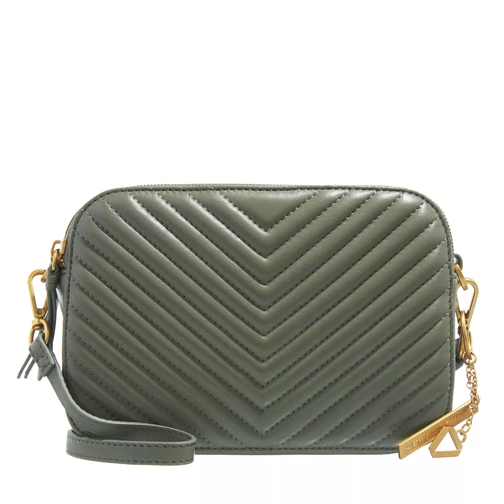 LES VISIONNAIRES Lola Quilting Dark Sage Green Camera Bag