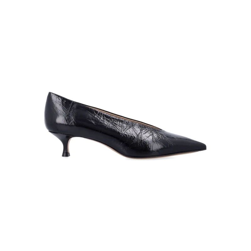 Le Monde Beryl Pumps Babouche Kitten Heels Black Naplack Black