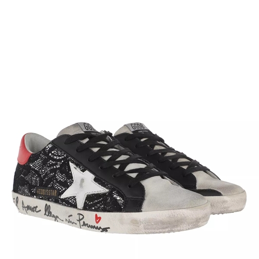 Golden Goose Superstar Sneakers Silver Black/Ice/White/Red Low-Top Sneaker