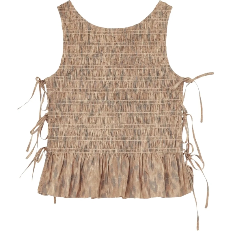 GANNI Top Top Beige beige