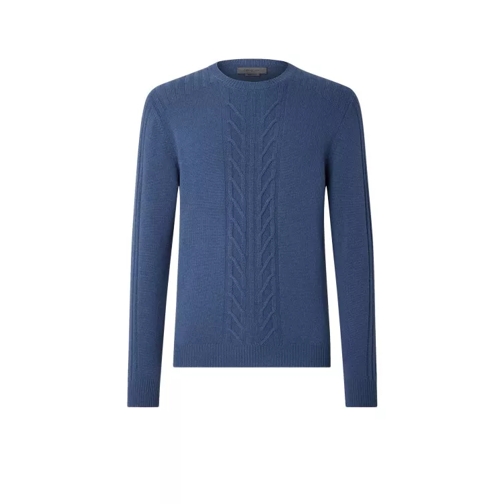 Corneliani Virgin Wool And Cashmere Sweater Blue 